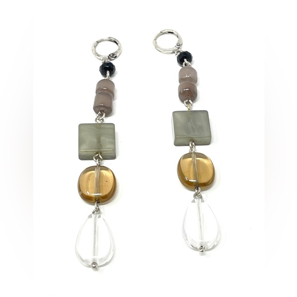 New Free People Aquamarine Dangle Drop Earrings - Picture 6 of 6